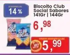 Federzoni Supermercados Biscoito Club Social Sabores oferta