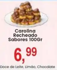 Federzoni Supermercados carolina recheado sabores 100gr oferta