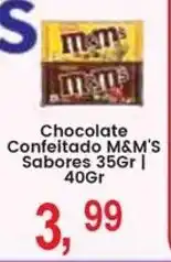 Federzoni Supermercados Chocolate Confeitado M&M'S Sabores oferta