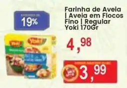 Federzoni Supermercados Farinha de Aveia | Aveia em Flocos Fino | Regular Yoki oferta