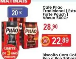 Federzoni Supermercados Café Pilão Tradicional | Extra Forte Pouch | Vácuo oferta