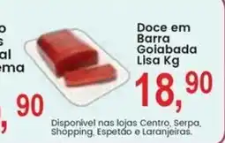 Federzoni Supermercados Doce em Barra Golabada Lisa Kg oferta