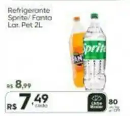 Master Supermercados Refrigerante Sprite/ Fanta Lar. Pet 2L oferta