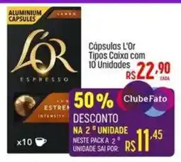 Muffato Cápsulas l'or tipos caixa oferta