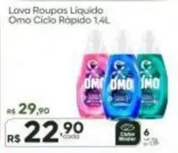 Master Supermercados Lava Roupas Líquido Omo Ciclo Rápido oferta