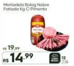 Master Supermercados Mortadela Bolog Nobre Fatiada Kg C/Pimenta oferta