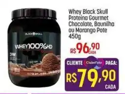 Muffato Whey Black Skull Proteína Gourmet Chocolate, Baunilha Ou Morango oferta
