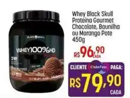 Muffato Whey black skull proteina gourmet chocolate, baunilha ou morango pote oferta