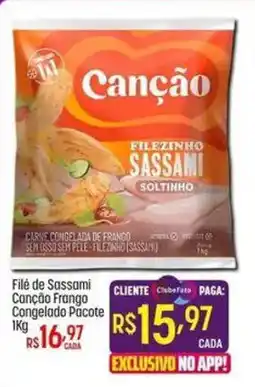 Muffato Filé de Sassami Canção Frango Congelado Pacote oferta