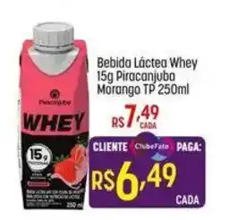 Muffato Bebida Láctea Whey 15g Piracanjuba Morango TP oferta