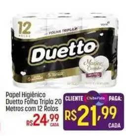 Muffato Papel Higiênico Duetto Folha Tripla oferta