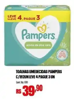Bistek Supermercados toalhas umedecidas pampers oferta