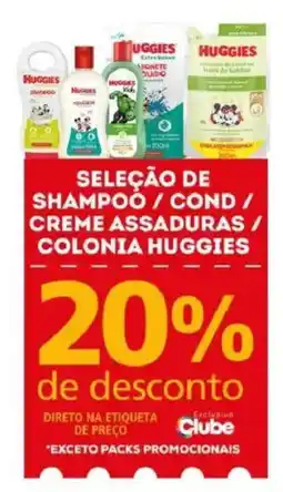 Bistek Supermercados seleção de shampoo / cond / creme assaduras / colonia huggies oferta