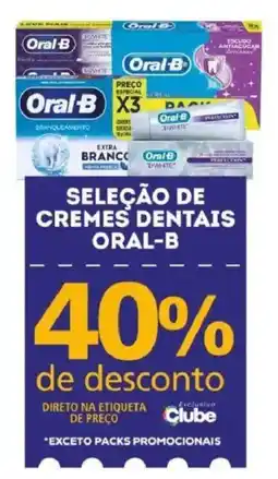 Bistek Supermercados seleção de cremes dentais oral-b oferta
