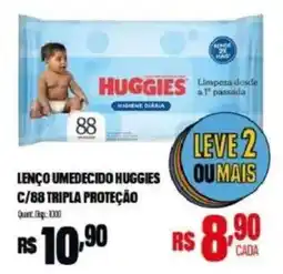 Bistek Supermercados lenço umedecido huggies c/88 tripla proteção oferta
