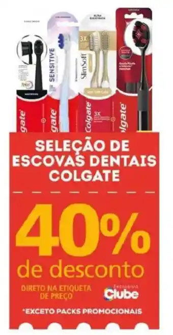Seleção de escovas dentais colgate