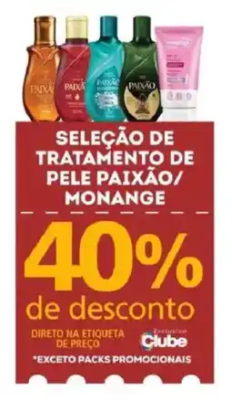 Bistek Supermercados seleção de tratamento de pele paixão/ monange oferta
