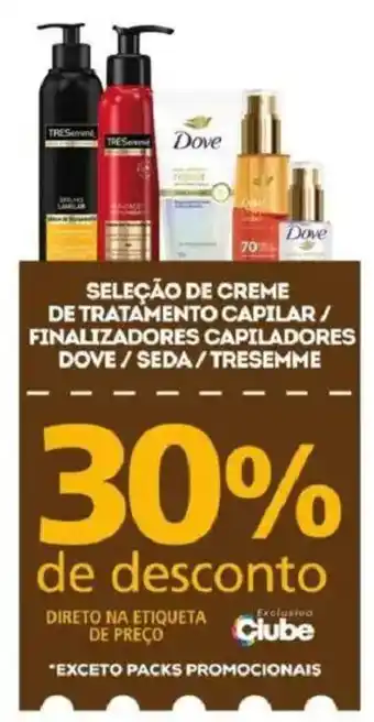 Seleção de creme de tratamento capilar / finalizadores capiladores dove / seda / tresemme