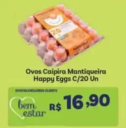 Covabra Supermercados ovos caipira mantiqueira happy eggs c/20 un oferta