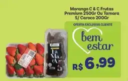 Covabra Supermercados Morango C & C Frutas Premium Ou Tamara S/ Caroco oferta