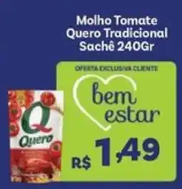 Covabra Supermercados Molho Tomate Quero Tradicional Sachê oferta