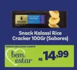 Covabra Supermercados Snack Kalassi Rice Cracker 100Gr (Sabores) oferta
