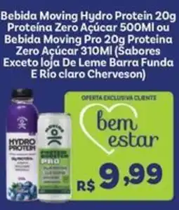 Covabra Supermercados Bebida Moving Hydro Protein 20g ou Bebida Moving Pro 20g oferta