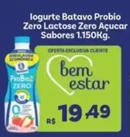 Covabra Supermercados Iogurte Batavo ProBio Zero Lactose Zero Açucar oferta