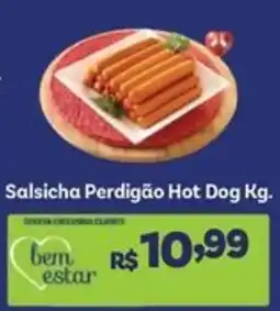 Covabra Supermercados Salsicha Perdigão Hot Dog Kg. oferta