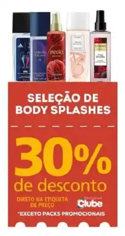 Bistek Supermercados seleção de body splashes oferta