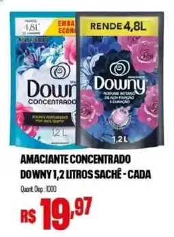 Bistek Supermercados Amaciante concentrado downy 1,2 litros sachê - cada oferta