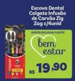 Covabra Supermercados Escova Dental Colgate Infusão de Carvão Zig oferta