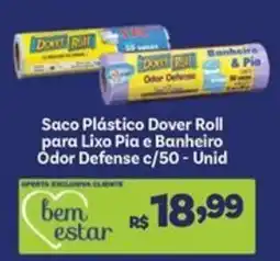 Covabra Supermercados Saco Plástico Dover Roll para Lixo Pia e Banheiro Odor Defense oferta