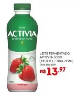 Bistek Supermercados Leite fermentado activia oferta