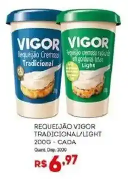 Bistek Supermercados Requeijão vigor tradicional/light oferta