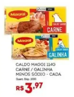 Bistek Supermercados caldo maggi 114g carne / galinha oferta