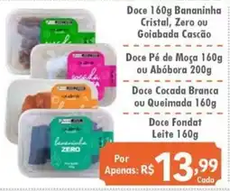 Royal Supermercados Doce Bananinha Cristal Zero ou Goiabada Cascão oferta
