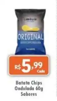 Royal Supermercados Batata Chips Ondulada 60g Sabores oferta
