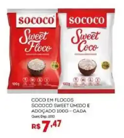 Bistek Supermercados Coco em flocos sococo sweet úmido e adoçado oferta