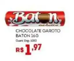 Bistek Supermercados chocolate garoto baton 16g oferta