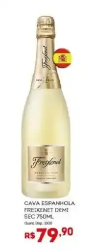 Bistek Supermercados Cava Espanhola Freixenet Demi Sec oferta