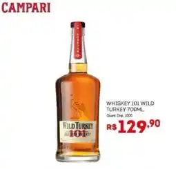 Bistek Supermercados whiskey 101 wild turkey oferta