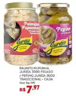 Bistek Supermercados Palmito pupunha juréia 300g picado / pepino juréia 300g tradicional oferta