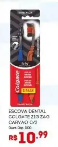 Bistek Supermercados Escova dental colgate zig zag carvao c/2 oferta