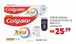 Bistek Supermercados Creme dental colgate total 12 oferta
