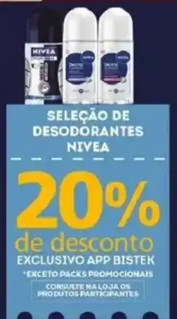 Bistek Supermercados seleção de desodorantes nivea oferta