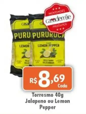 Torresmo jalapeno ou lemon pepper