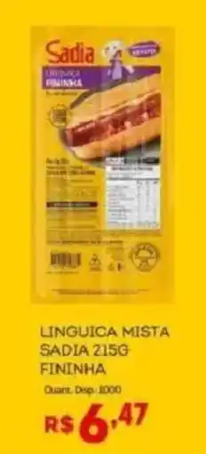 Bistek Supermercados Linguiça mista sadia fininha oferta