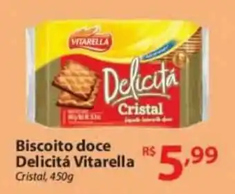 Super Bompreço Biscoito doce Delicita Vitarella 450g oferta