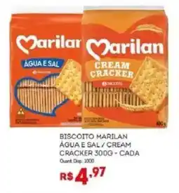 Bistek Supermercados Biscoito marilan água e sal / cream cracker oferta